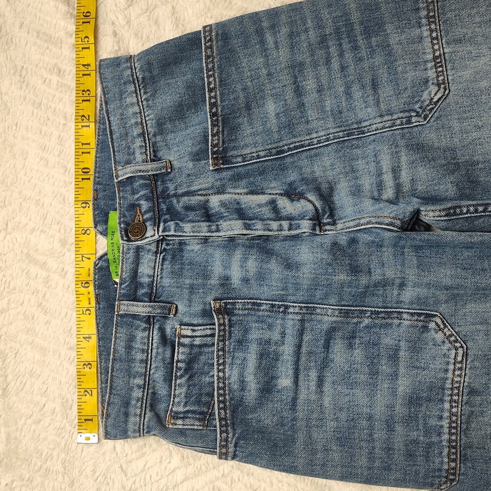 Sandrine Rose Women's Denim Blue Jeans Size 27 Button Fly - Picture 2 of 12
